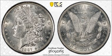 1887-S $1 N1