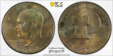 1976 $1 Type 2 MS66