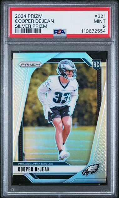 2024 Panini Prizm Cooper Dejean #321 (Silver Prizm) Mint 9 front