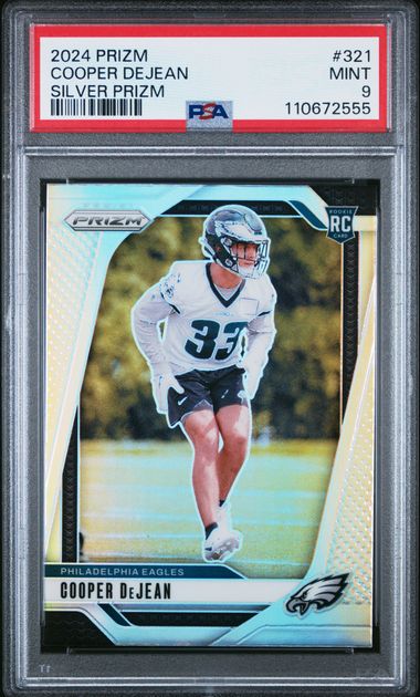 2024 Panini Prizm Cooper Dejean #321 (Silver Prizm) Mint 9 front
