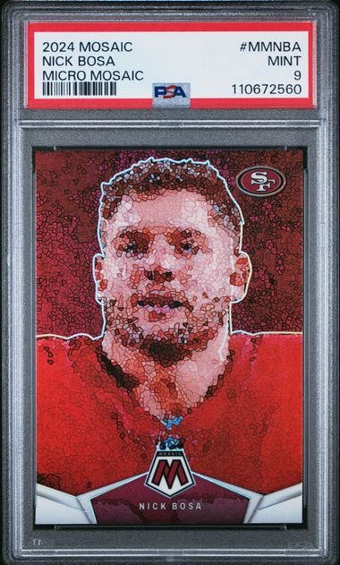 2024 Panini Mosaic Micro Mosaic Nick Bosa #Mmnba Mint 9 front