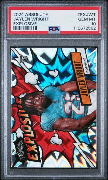 2024 Panini Absolute Explosive Jaylen Wright #Exjwt Gem Mt 10 front