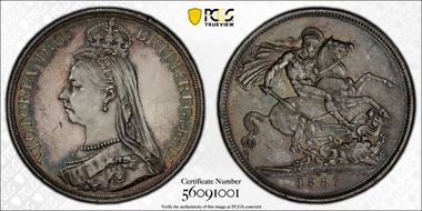 1887 Crown S-3921 MS63