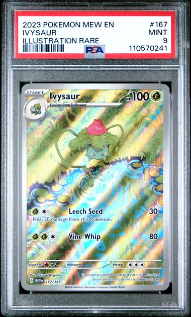 2023 Pokemon Mew En-151 Ivysaur #167 (Illustration Rare) Mint 9 front