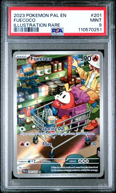 2023 Pokemon Pal En-Paldea Evolved Fuecoco #201 (Illustration Rare) Mint 9 front