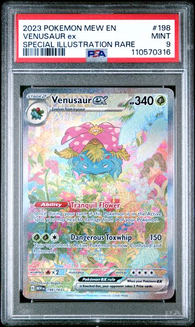 2023 Pokemon Mew En-151 Venusaur Ex #198 (Special Illustration Rare) Mint 9 front