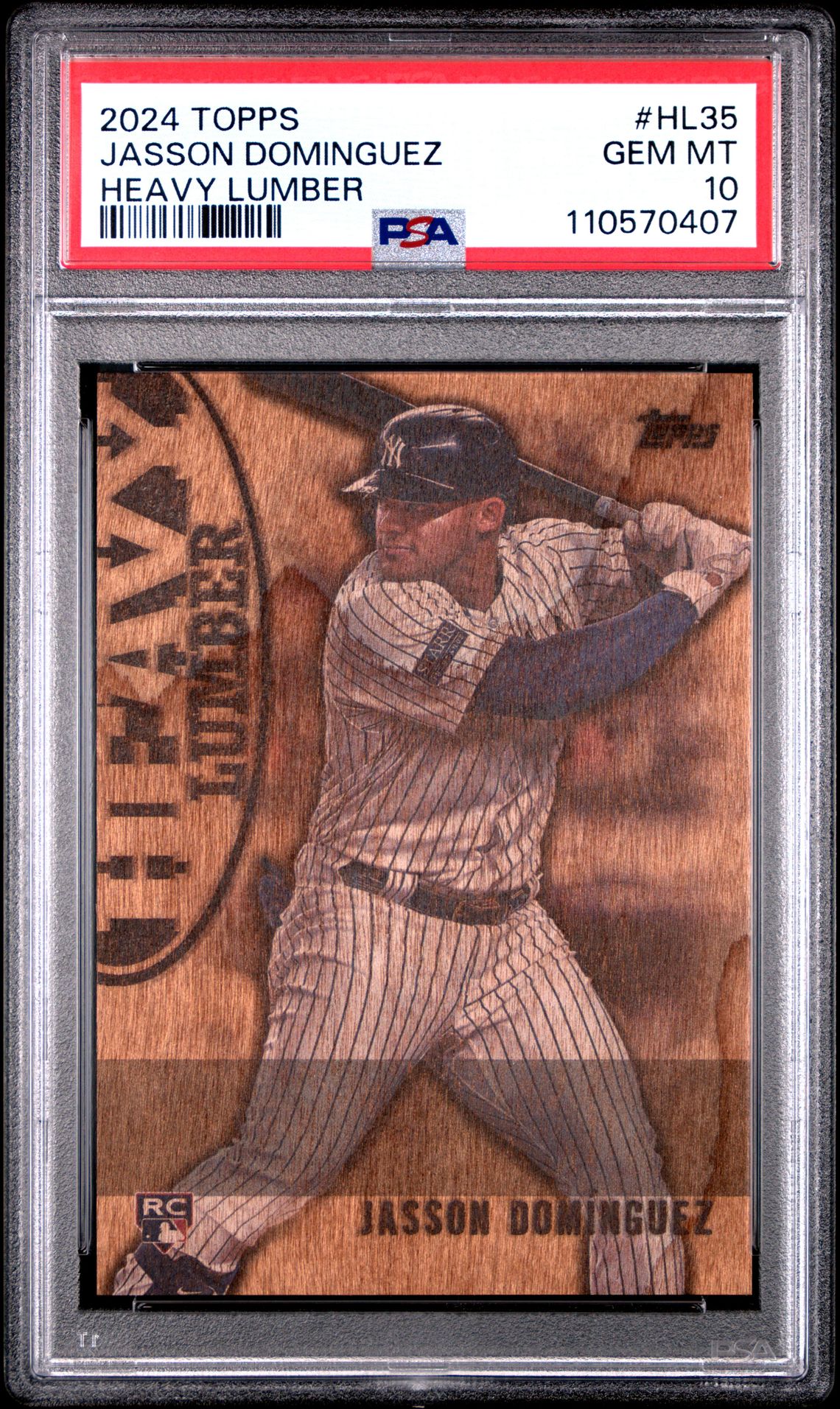 2024 Topps Heavy Lumber Jasson Dominguez #Hl35 (Series 2) Gem Mt 10 front