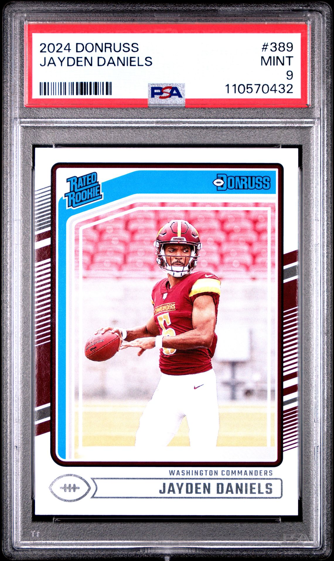 2024 Panini Donruss Jayden Daniels #389 Mint 9 front