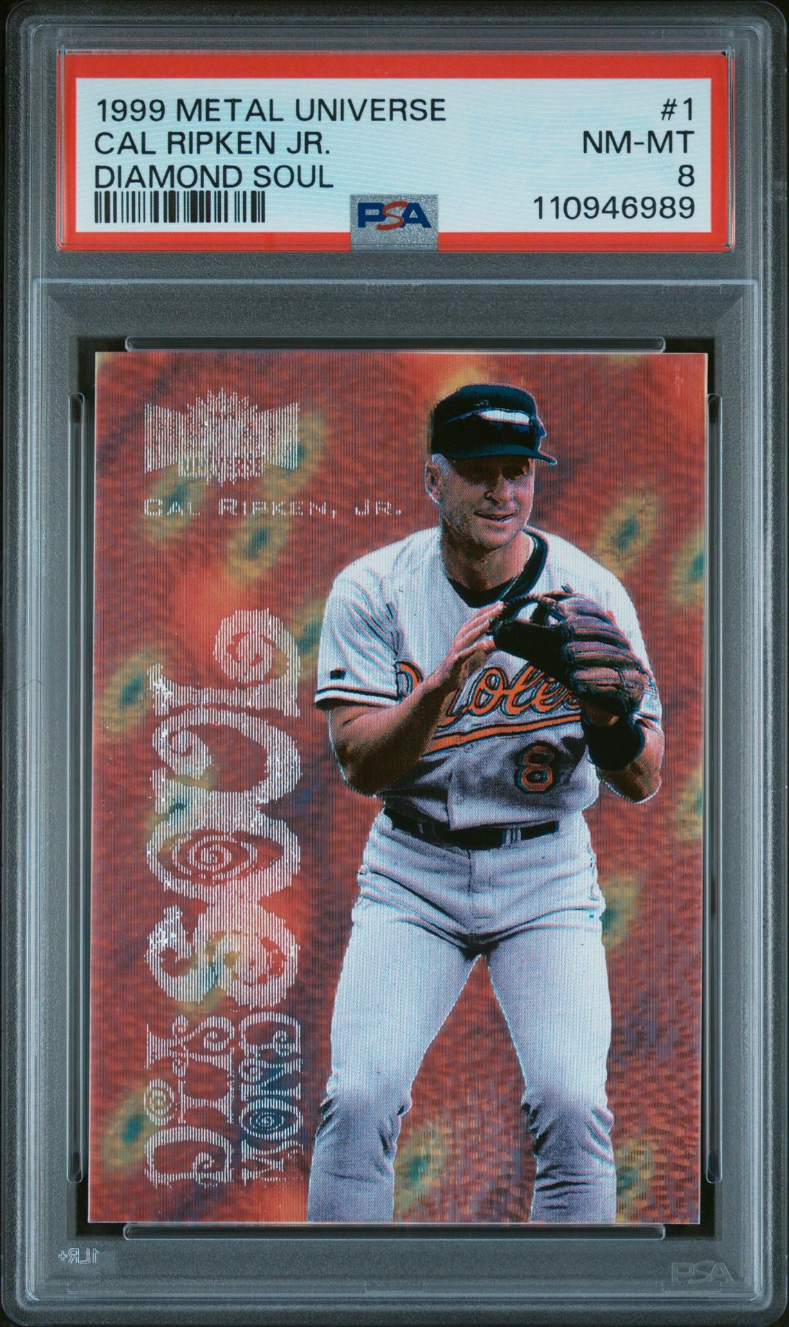 1999 Metal Universe Diamond Soul Cal Ripken Jr. #1 (Diamond Soul) Nm-Mt 8 front