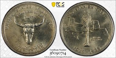 1935 50C Spanish Trail MS66