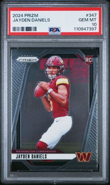 2024 Panini Prizm Jayden Daniels #347 Gem Mt 10 front