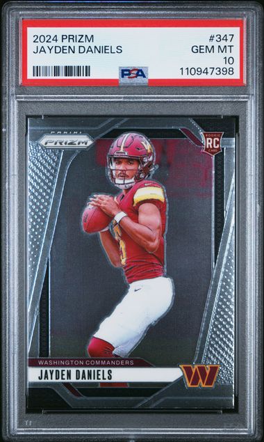 2024 Panini Prizm Jayden Daniels #347 Gem Mt 10 front