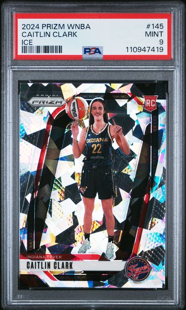 2024 Panini Prizm Wnba Caitlin Clark #145 (Ice) Mint 9 front