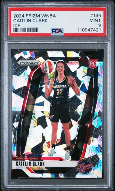 2024 Panini Prizm Wnba Caitlin Clark #145 (Ice) Mint 9 front
