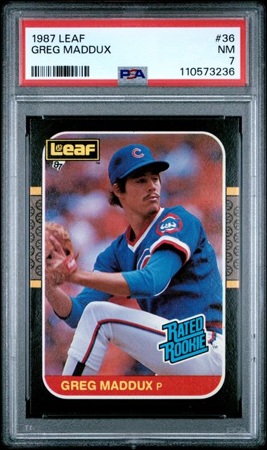 Leaf Rated Rookie Greg Maddux front