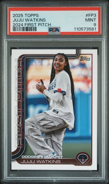 2025 Topps 2024 First Pitch Juju Watkins #Fp3 Mint 9 front