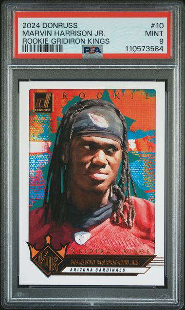 2024 Panini Donruss Rookie Gridiron Kings Marvin Harrison Jr. #10 Mint 9 front