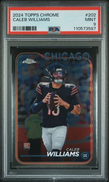 2024 Topps Chrome Caleb Williams #202 Mint 9 front