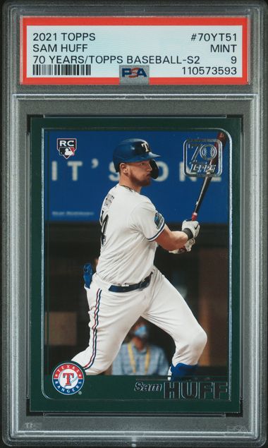 2021 Topps 70 Years Of Topps Baseball Sam Huff #70Yt51 (70 Years/Topps Baseball-S2) Mint 9 front