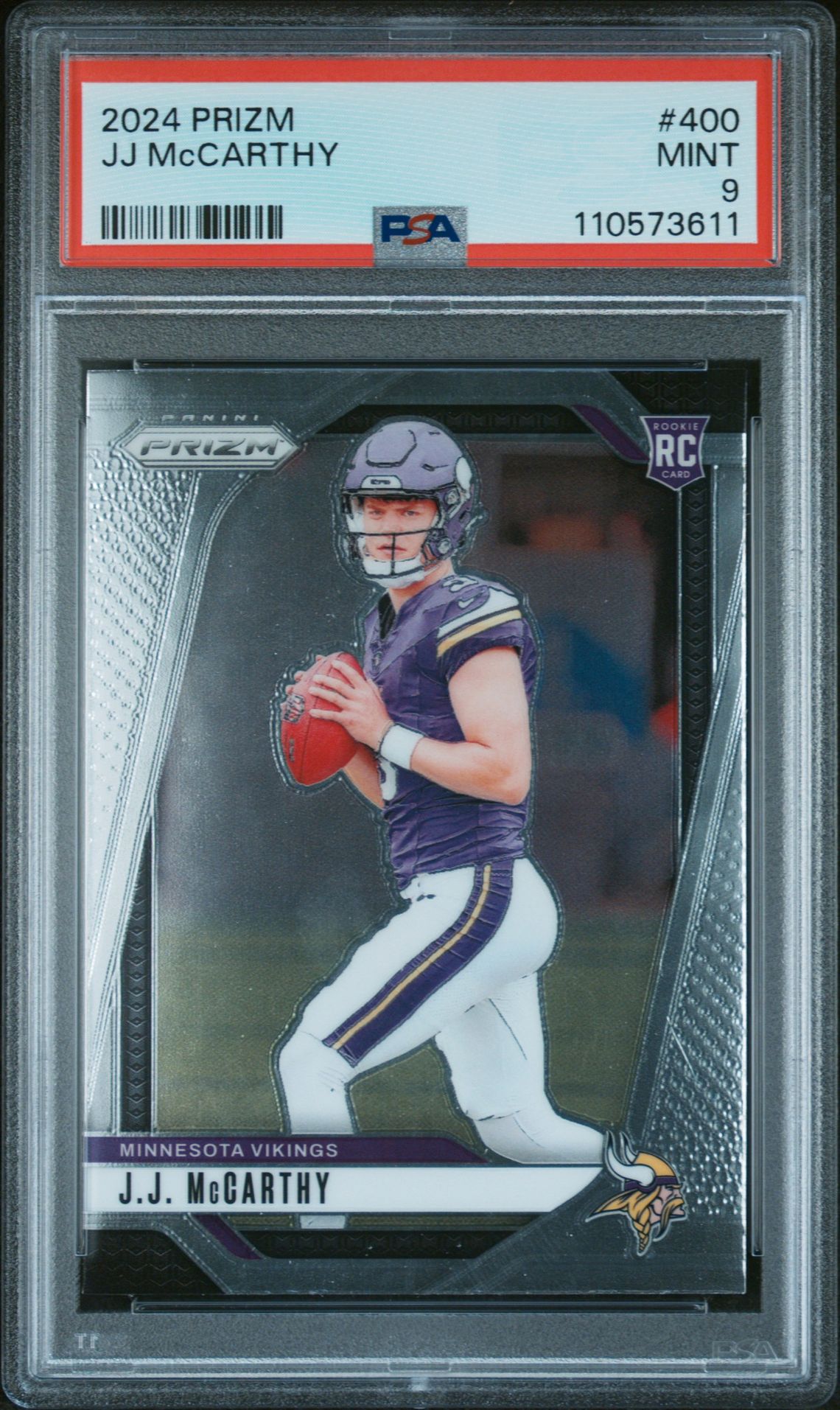 2024 Panini Prizm Jj Mccarthy #400 Mint 9 front