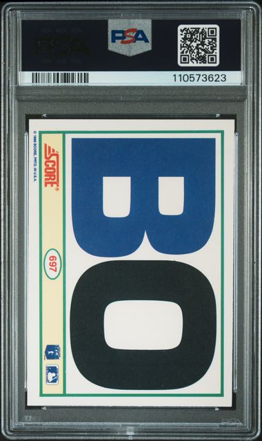 1990 Score Bo Jackson #697 Nm-Mt 8 back