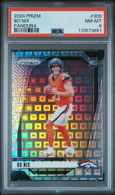 2024 Panini Prizm Bo Nix #309 (Pandora) Nm-Mt 8 front