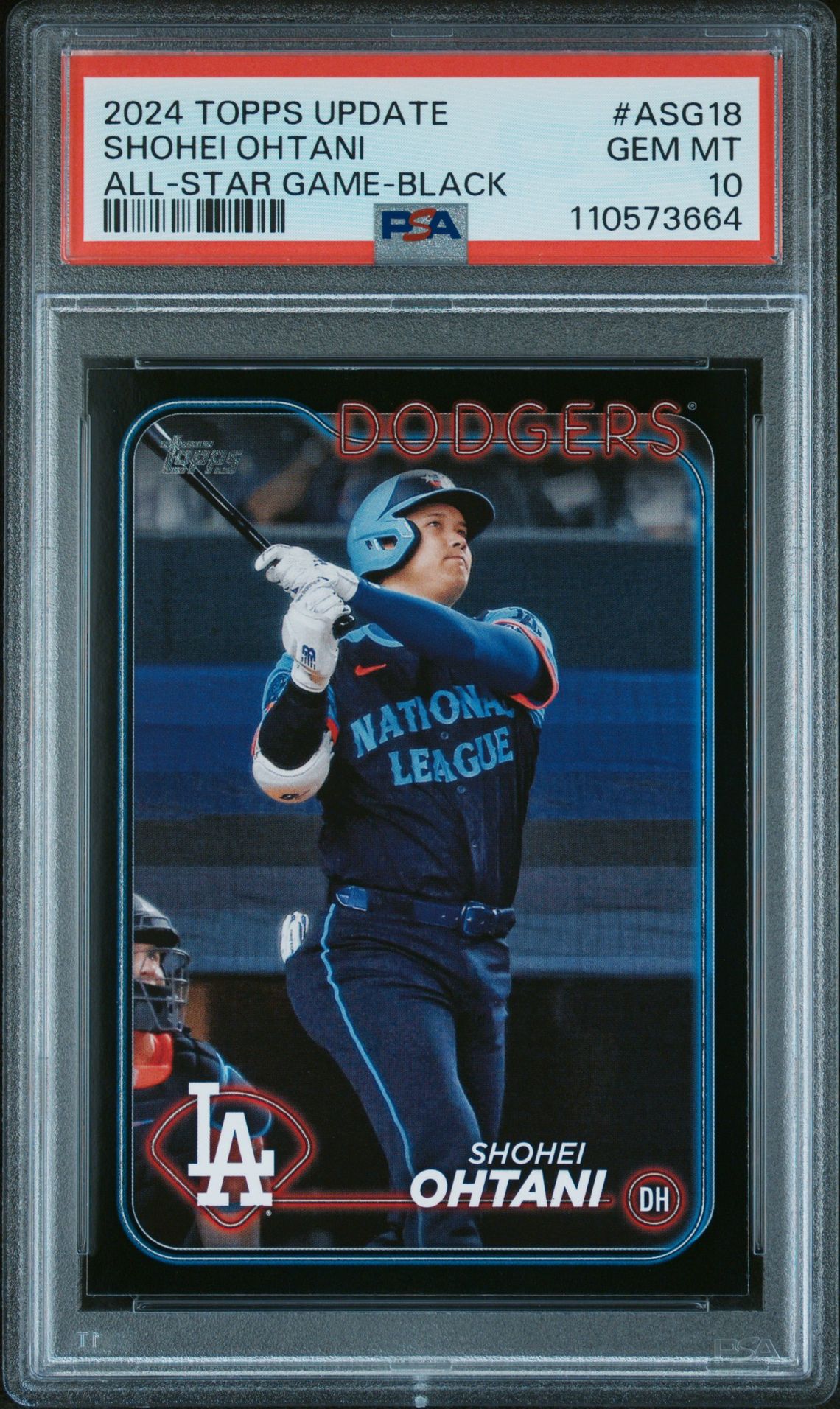 2024 Topps Update 2024 All-Star Game Shohei Ohtani #Asg18 (All-Star Game-Black) Gem Mt 10 front