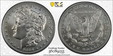 2024 $1 Morgan Dollar MS70