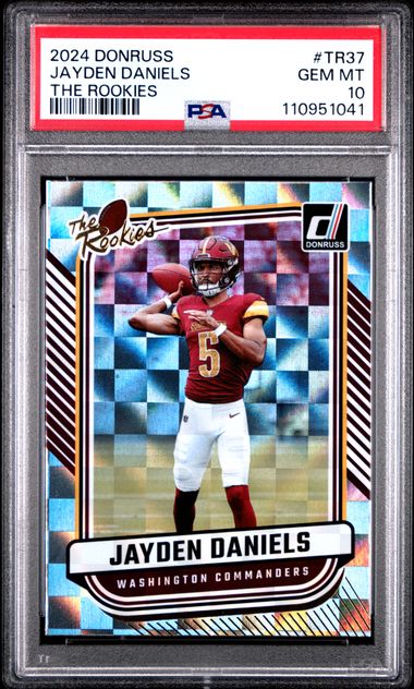 2024 Panini Donruss The Rookies Jayden Daniels #Tr37 Gem Mt 10 front