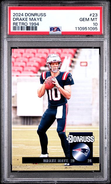 2024 Panini Donruss Retro 1994 Drake Maye #23 Gem Mt 10 front