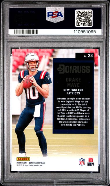 2024 Panini Donruss Retro 1994 Drake Maye #23 Gem Mt 10 back