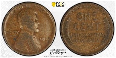 1922 No D 1C Strong Reverse VG8BN