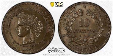 1897-A  10C Gad-265a F-135 torche MS63BN