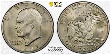 1973-S $1 Silver MS67