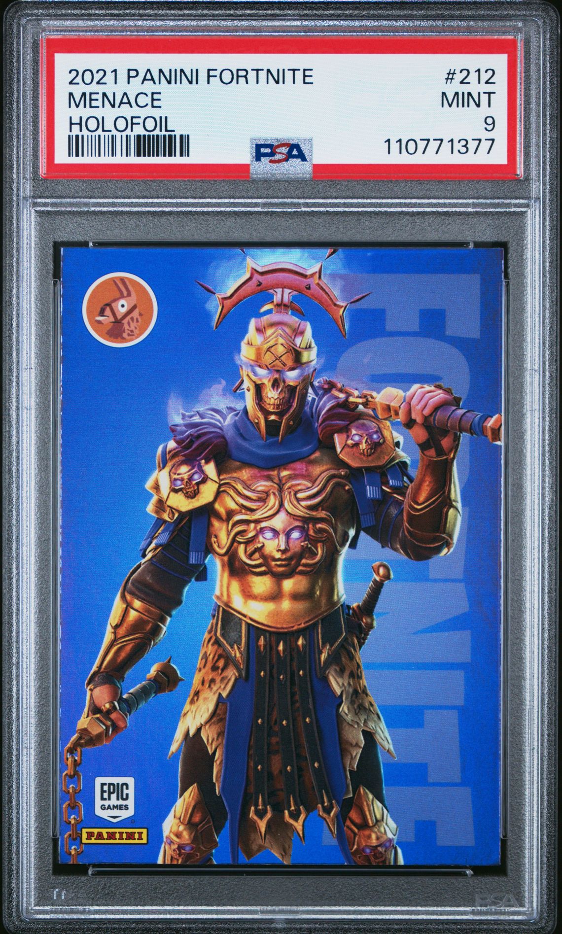 2021 Panini PANINI FORTNITE HOLOFOIL #212 Menace front