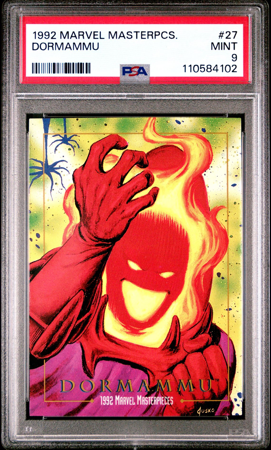 1992 Fleer MARVEL MASTERPIECES #27 Dormammu front