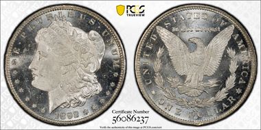 1892-CC $1 MS63PL