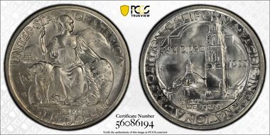 1935-S 50C San Diego MS66