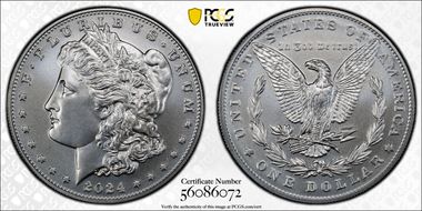 2024 $1 Morgan Dollar MS70