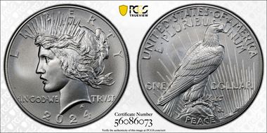2024 $1 Peace Dollar MS69