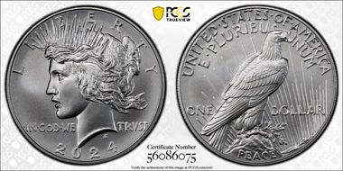 2024 $1 Peace Dollar MS69