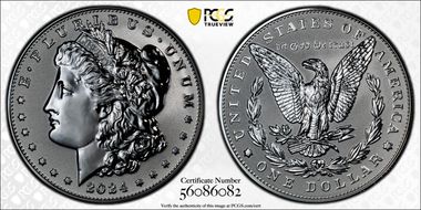 2024-S $1 Morgan Dollar Rev PR Two-Coin Reverse Proof Set PR69