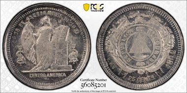 1892/81 25C KM-50  Ag AU58