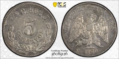 1869-Mo C 5C XF40