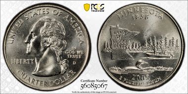 2005-D 25C Minnesota MS67
