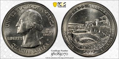 2012-S 25C Chaco Culture NP MS67