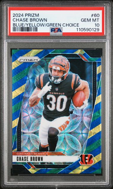 2024 Panini Prizm Chase Brown #60 (Blue/Yellow/Green Choice) Gem Mt 10 front