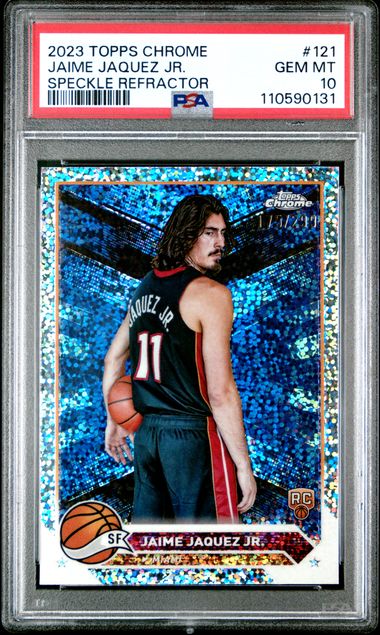 2023 Topps Chrome Jaime Jaquez Jr. #121 (Speckle Refractor) Gem Mt 10 front