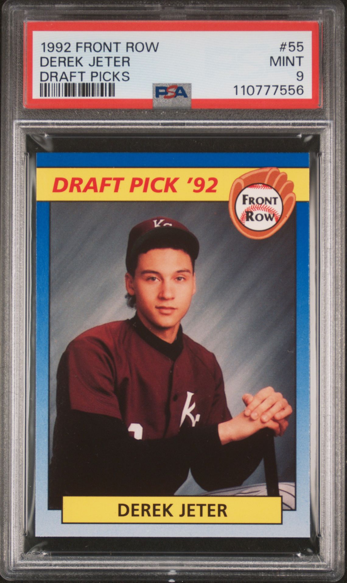 1992 Front Row Draft Picks Derek Jeter #55 (Draft Picks) Mint 9 front
