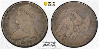 1836 50C Reeded Edge G4